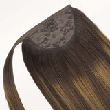 Dark Brown Balayage (2/6/2) Ponytail (75g-90g)-100% Remy Human Hair.