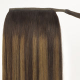 Dark Brown Balayage (2/6/2) Ponytail (75g-90g)-100% Remy Human Hair.