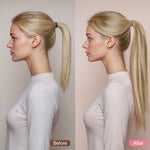 Dark Blonde Highlighted Bleach Blonde (18A/613A) Ponytail [Clearance]_100% Remy Human Hair.