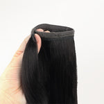 Jet Black (1) Ponytail (75g-90g)-100% Remy Human Hair.