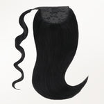 Jet Black (1) Ponytail (75g-90g)-100% Remy Human Hair.