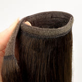 Light Brown (2A) Ponytail (75g-90g)-100% Remy Human Hair.