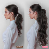 Human Hair Ponytail Extensions-100% Remy Human Hair.