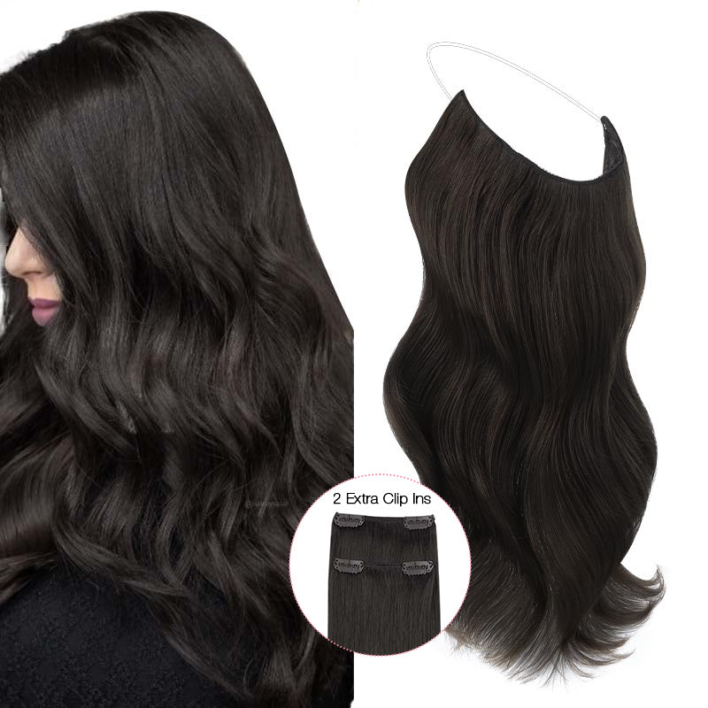 GOO GOO Pro Wire Hair Extension_100% Remy Human Hair.
