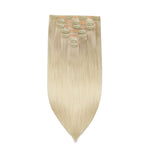 Platinum Blonde (60A) Seamless Clip-Ins 130g [Clearance]_100% Remy Human Hair.