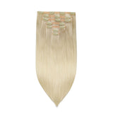 Platinum Blonde (60A) Seamless Clip-Ins 130g [Clearance]_100% Remy Human Hair.
