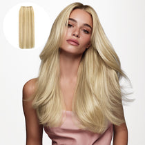 Light Blonde Highlights (16/22A) Sew-In Weft Hair Extensions (80g-120g)-100% Remy Human Hair.