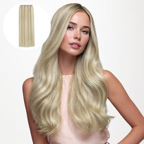 Ash Blonde Highlights (17A/60A) Sew-In Weft Hair Extensions (80g-120g)_100% Remy Human Hair.