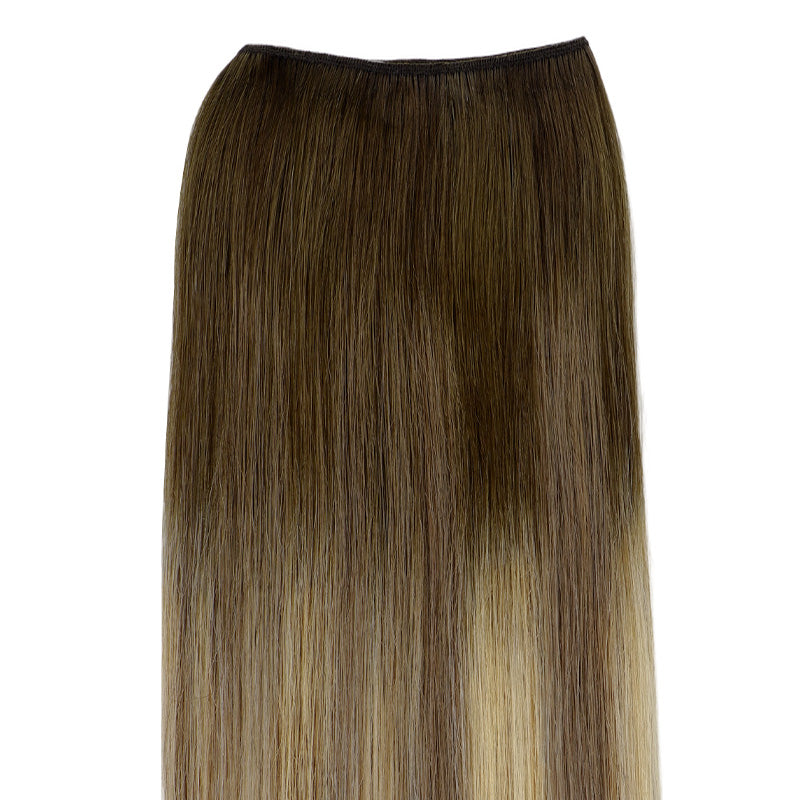 Bleach Blonde Balayage (3/8/613) Sew-In Weft Hair Extensions (80g-120g)_100% Remy Human Hair.