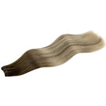 Bleach Blonde Balayage (3/8/613) Sew-In Weft Hair Extensions (80g-110g)-100% Remy Human Hair.