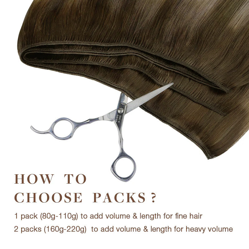 Honey Blonde Balayage (4/26/4) Sew-In Weft Hair Extensions (80g-120g)_100% Remy Human Hair.