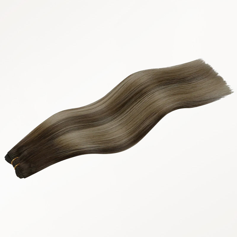 Honey Blonde Balayage (4/26/4) Sew-In Weft Hair Extensions (80g-120g)_100% Remy Human Hair.