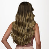 Caramel Blonde Balayage (4/27/4) Sew-In Weft Hair Extensions (80g-120g)-100% Remy Human Hair.