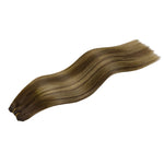 Caramel Blonde Balayage (4/27/4) Sew-In Weft Hair Extensions (80g-120g)-100% Remy Human Hair.