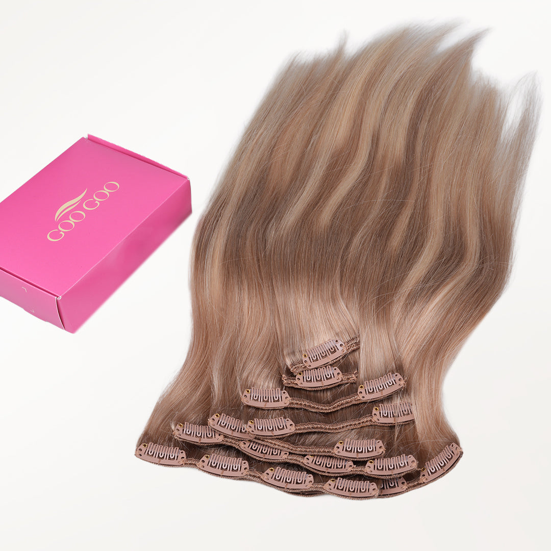 GOO GOO Clip-Ins_100% Remy Human Hair.
