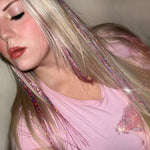 Hair Tinsel Clip In_100% Remy Human Hair.