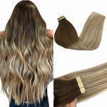 Tape-Ins Hair Extensions_100% Remy Human Hair.