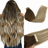 Tape-Ins Hair Extensions_100% Remy Human Hair.