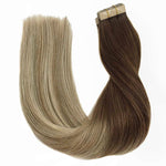 Tape-Ins Hair Extensions_100% Remy Human Hair.