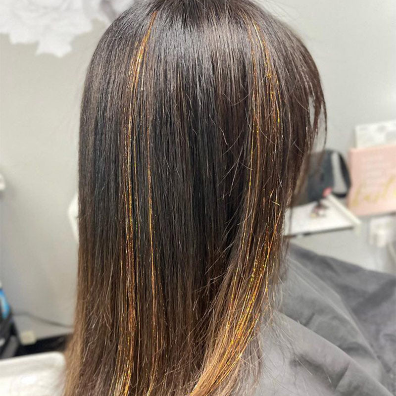 Hair Tinsel Clip In_100% Remy Human Hair.